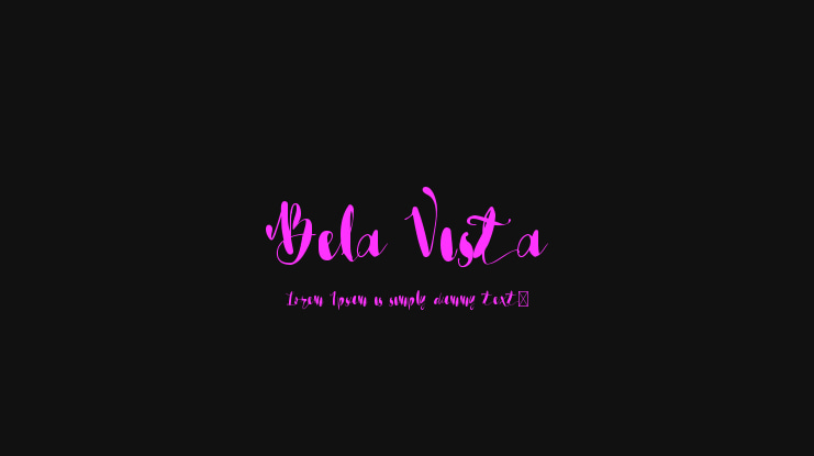 Bela Vista Font