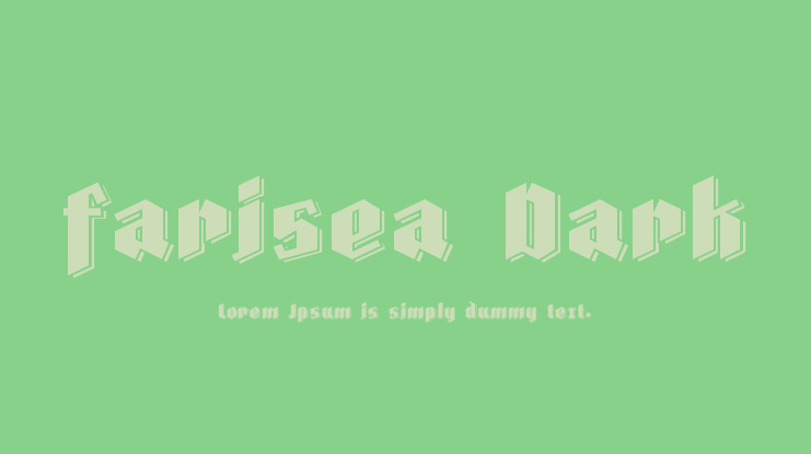 Farisea Dark Font Family
