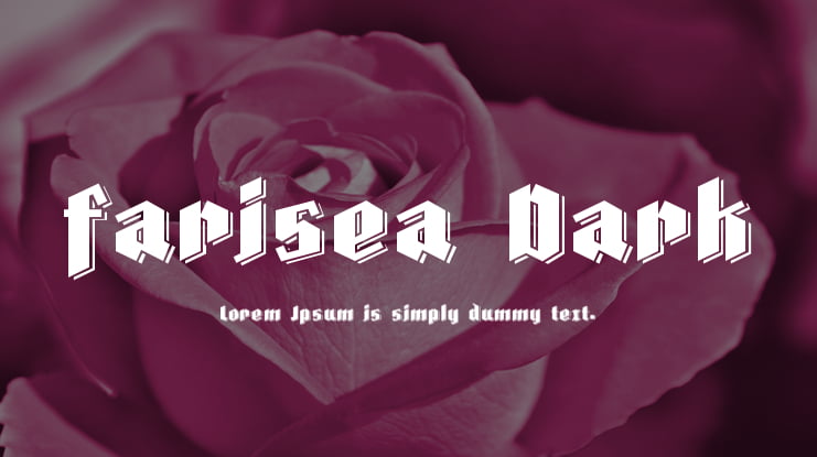 Farisea Dark Font Family