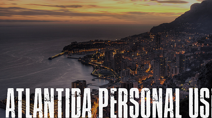 Atlantida PERSONAL USE Font