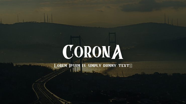 CoronA Font