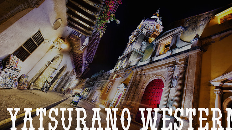 Yatsurano Western Font