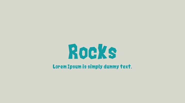 Rocks Font