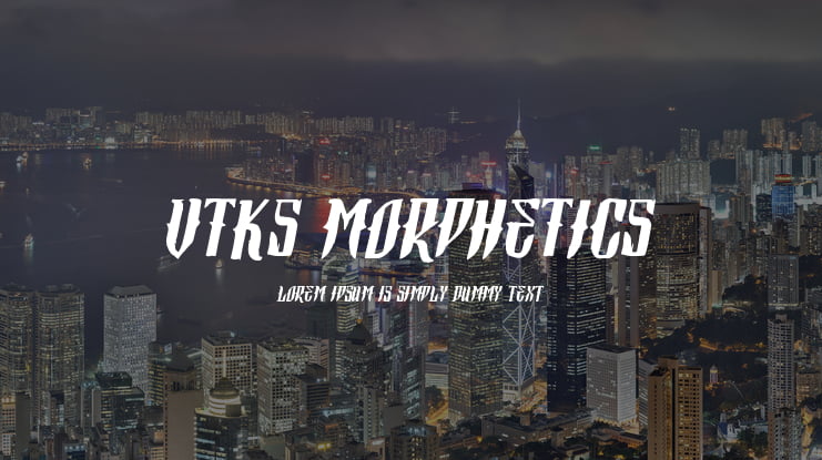 Vtks Morphetics 2 Font