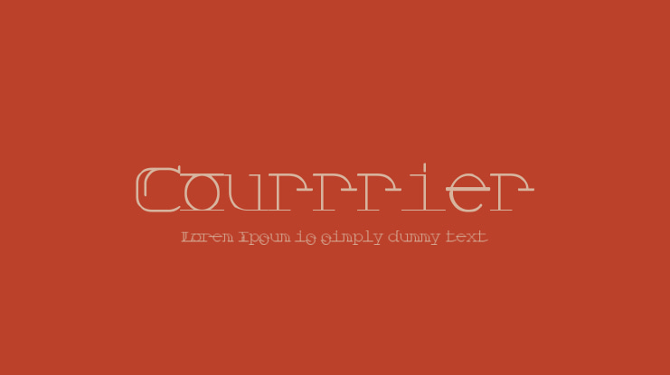 Courrrier Font
