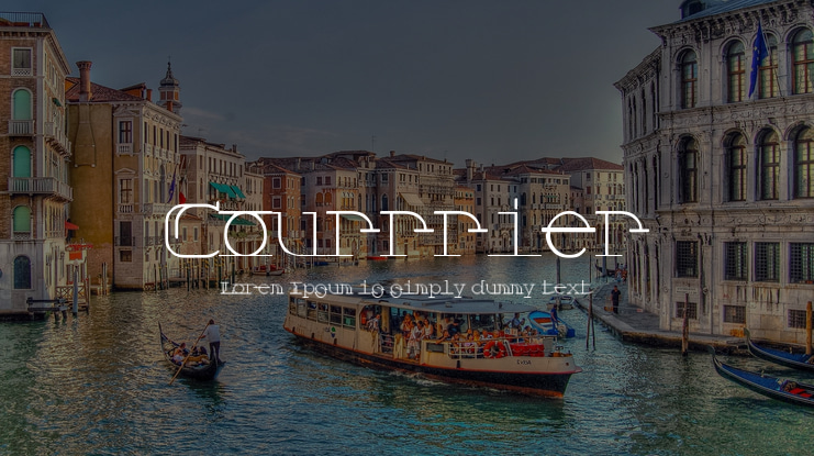 Courrrier Font