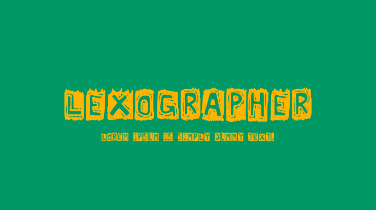 Lexographer Font