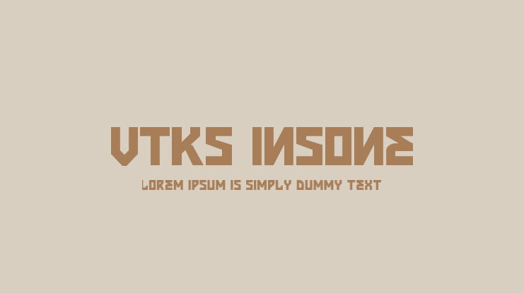 VTKS INSONE Font