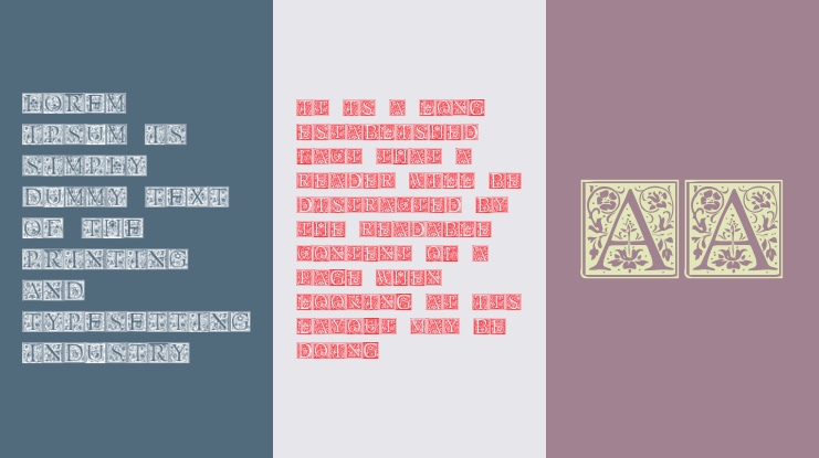 Floral Capitals Font