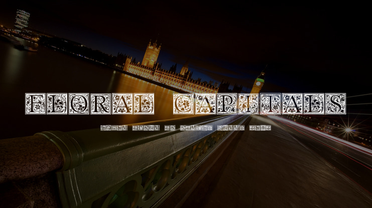 Floral Capitals Font