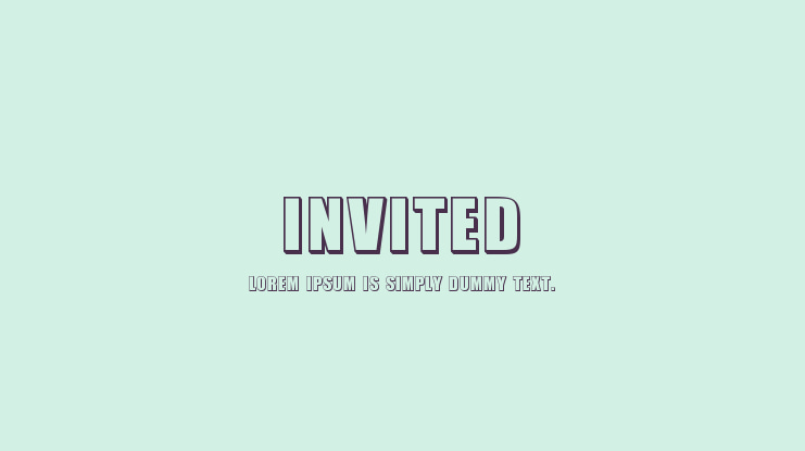 Invited Font