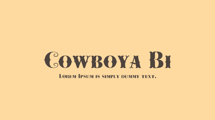 Cowboya Bi Font