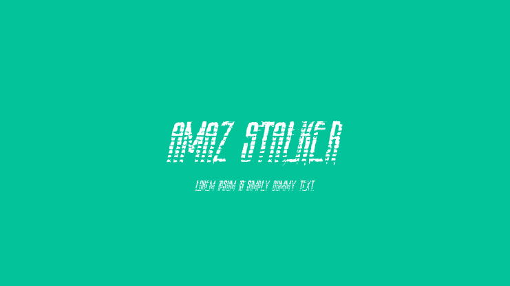 Amaz Stalker Font Family