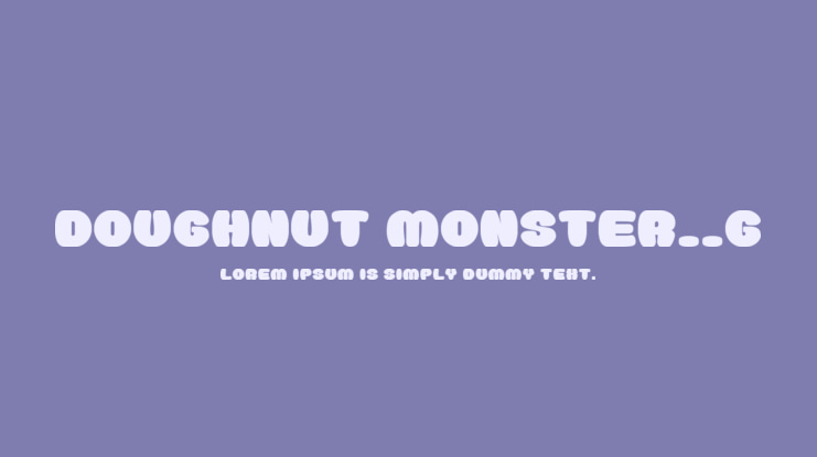 Doughnut Monster__G Font