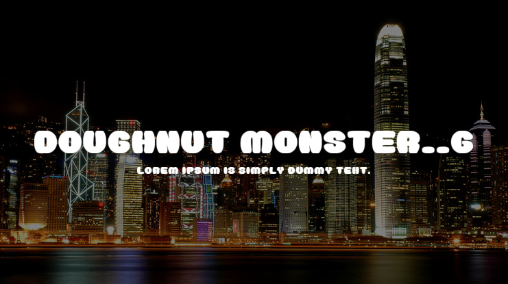 Doughnut Monster__G Font