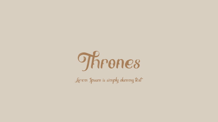 Thrones Font