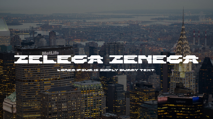 Zelega Zenega Font