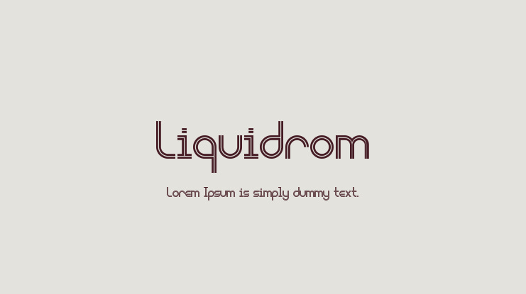 Liquidrom Font Family