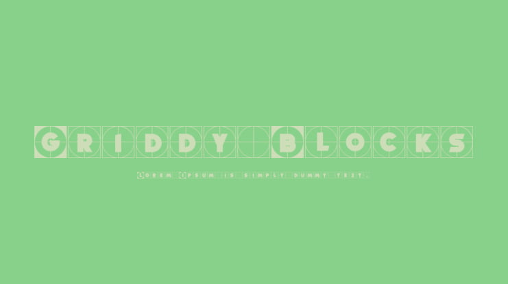 Griddy Blocks Font