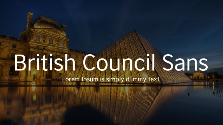 British Council Sans Font Family