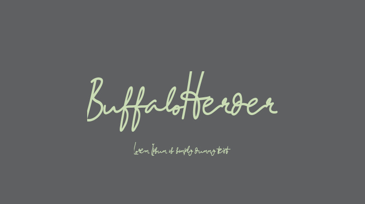 BuffaloHerder Font