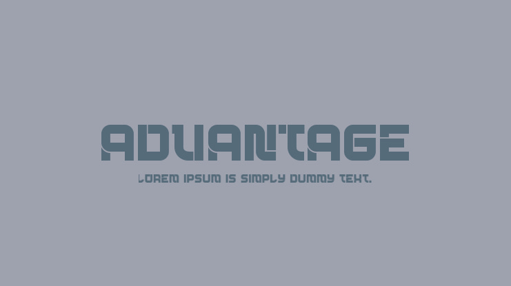 Advantage Font Family