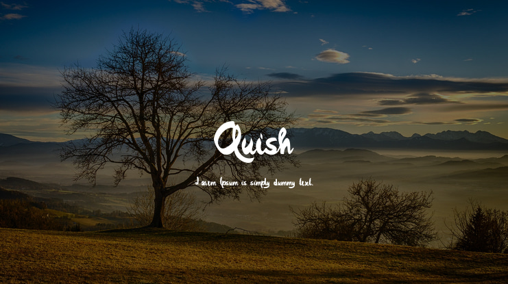 Quish Font