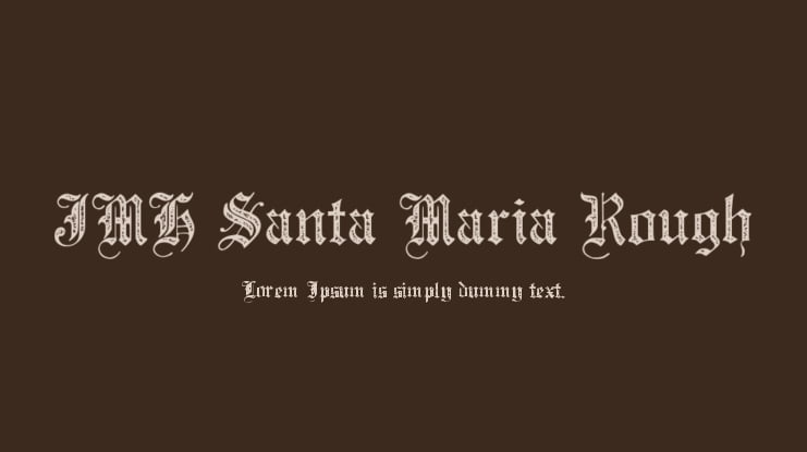 JMH Santa Maria Rough Font Family