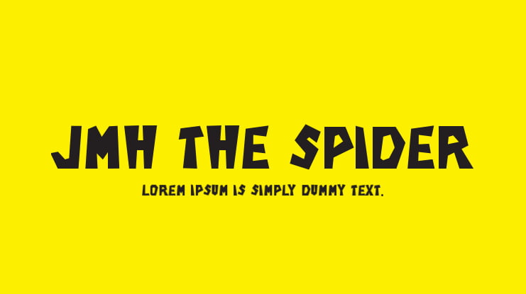 JMH THE SPIDER Font Family