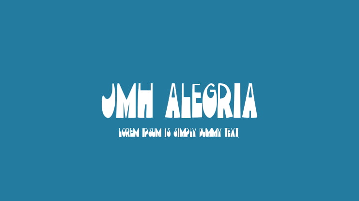 JMH Alegria Font