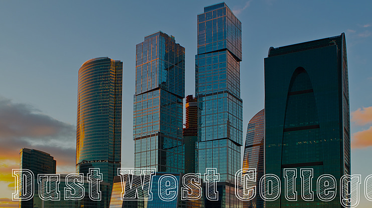 Dust West College Font