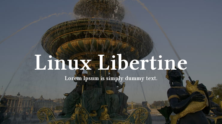 Linux Libertine Font Family