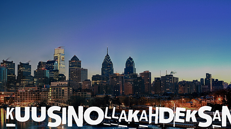 Kuusinollakahdeksan Font