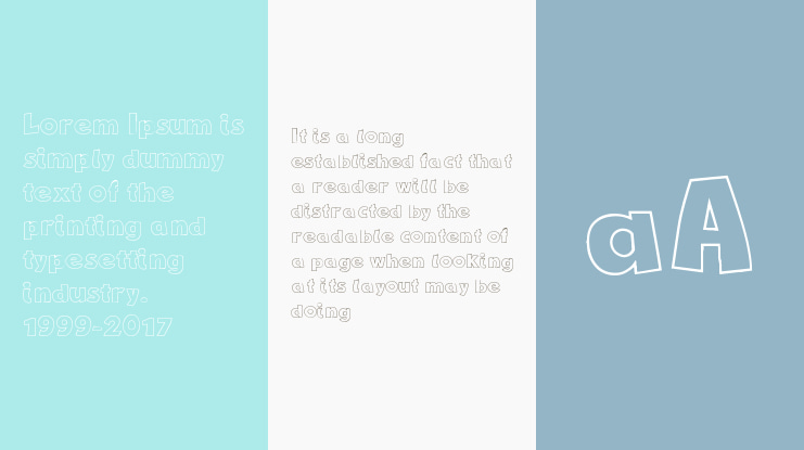 New Comic BD Outline Font Family