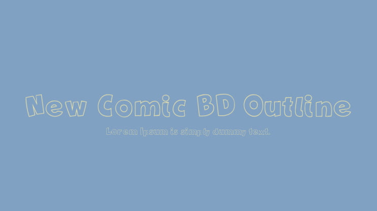 New Comic BD Outline Font Family