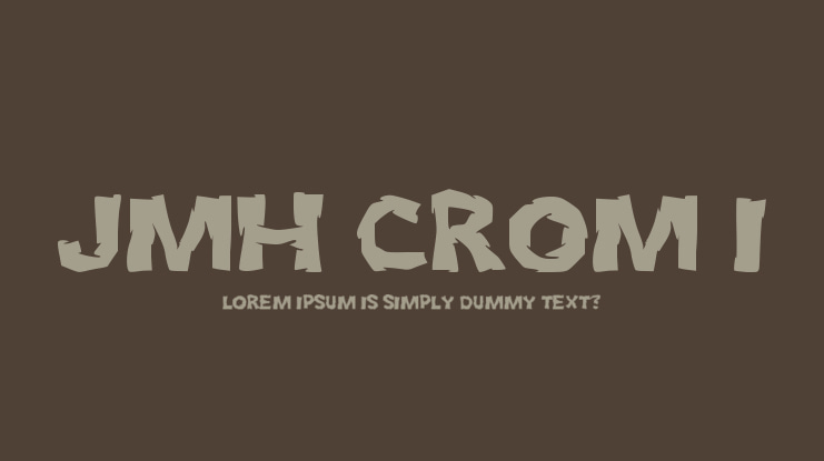 JMH Crom I Font Family