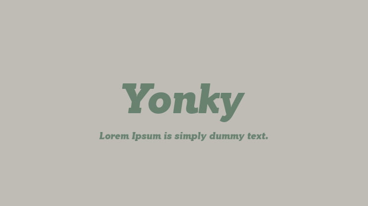 Yonky Font Family