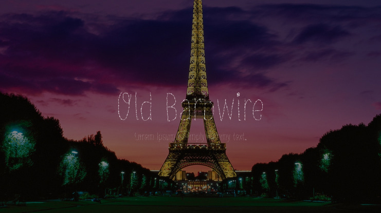 Old Barbwire Font