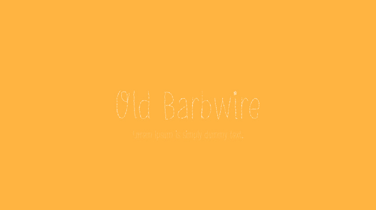 Old Barbwire Font