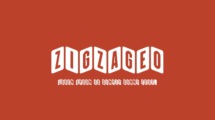 ZiGzAgEo Font