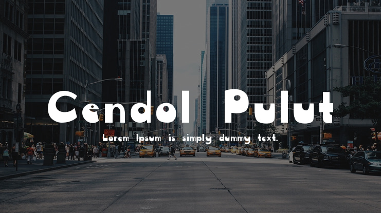 Cendol Pulut Font