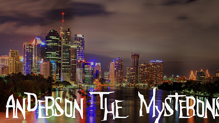 Anderson The Mysteron Font