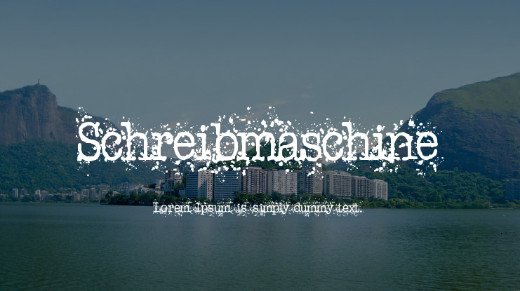 Schreibmaschine Font