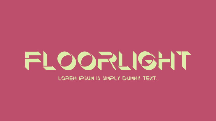 Floorlight Font