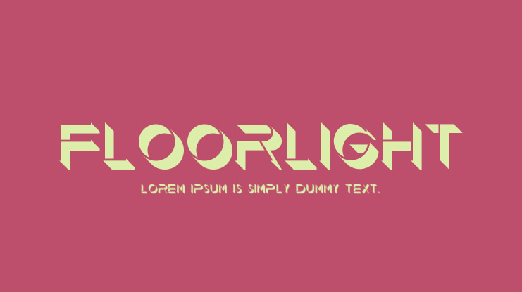Floorlight Font