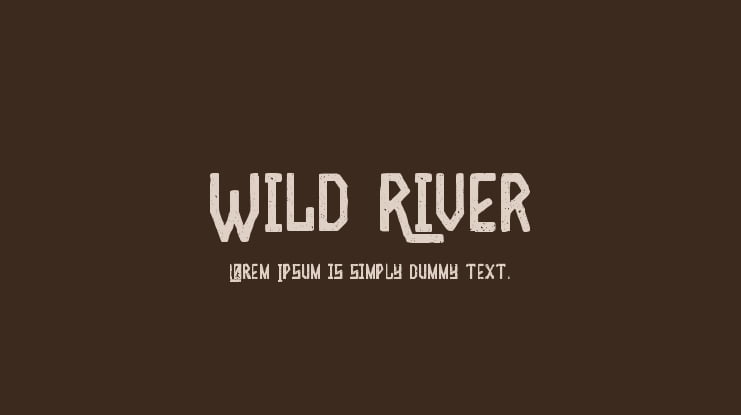 Wild River Font