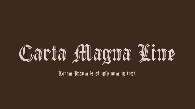 Carta Magna Line Font