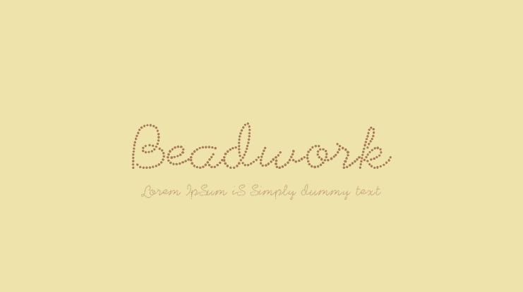 Beadwork Font