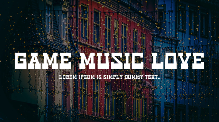 Game Music Love Font
