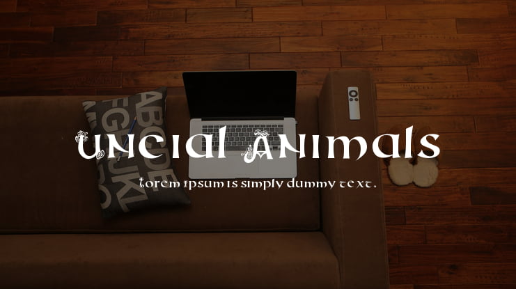 Uncial Animals Font